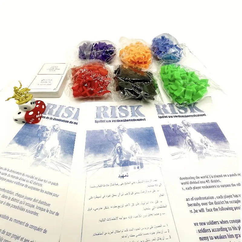Risk -Arabic Strategy Board Game – World Domination Edition with New Map & Secret Missions | 2–5 Players Ages 10+