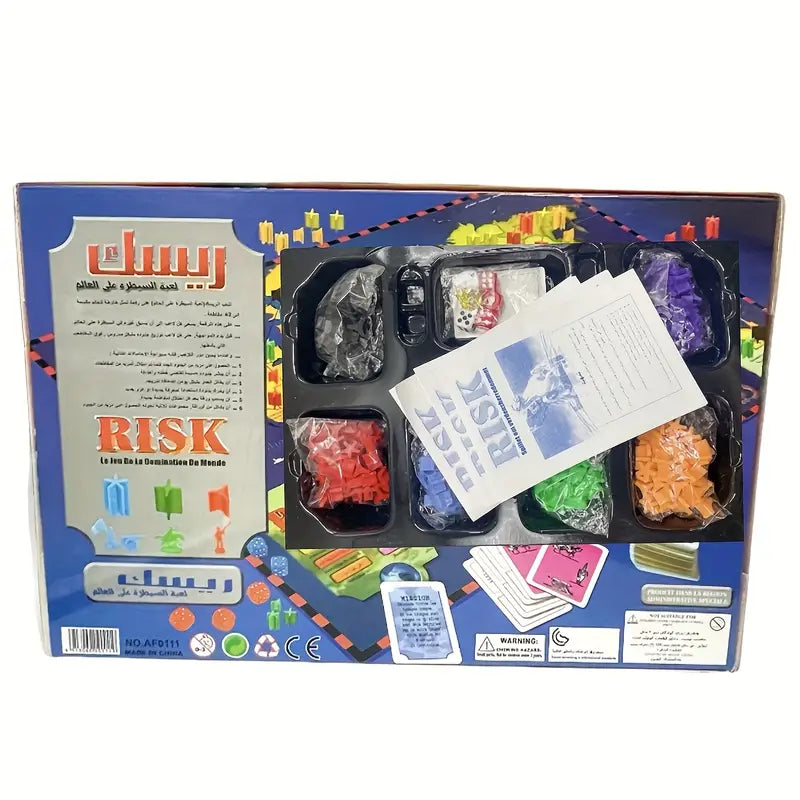 Risk -Arabic Strategy Board Game – World Domination Edition with New Map & Secret Missions | 2–5 Players Ages 10+
