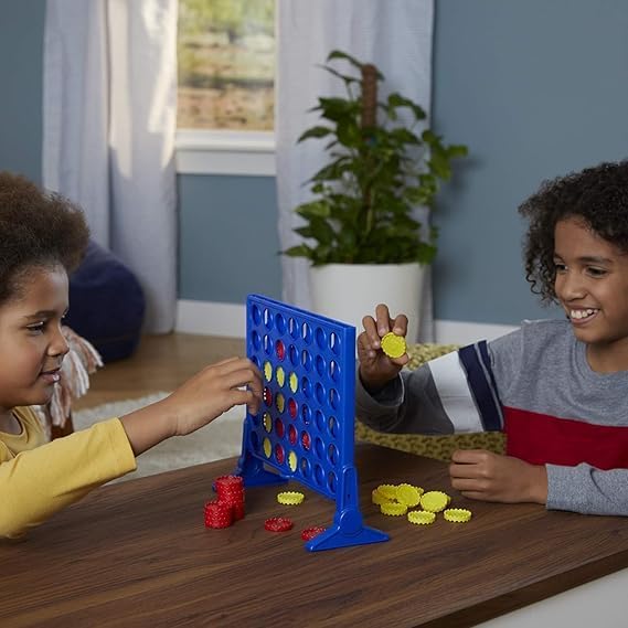 Connect 4 Strategy Game – Classic 2-Player Board Game for Kids & Families | Includes 42 Discs & Grid | Fun & Educational Gift for Ages 6+
