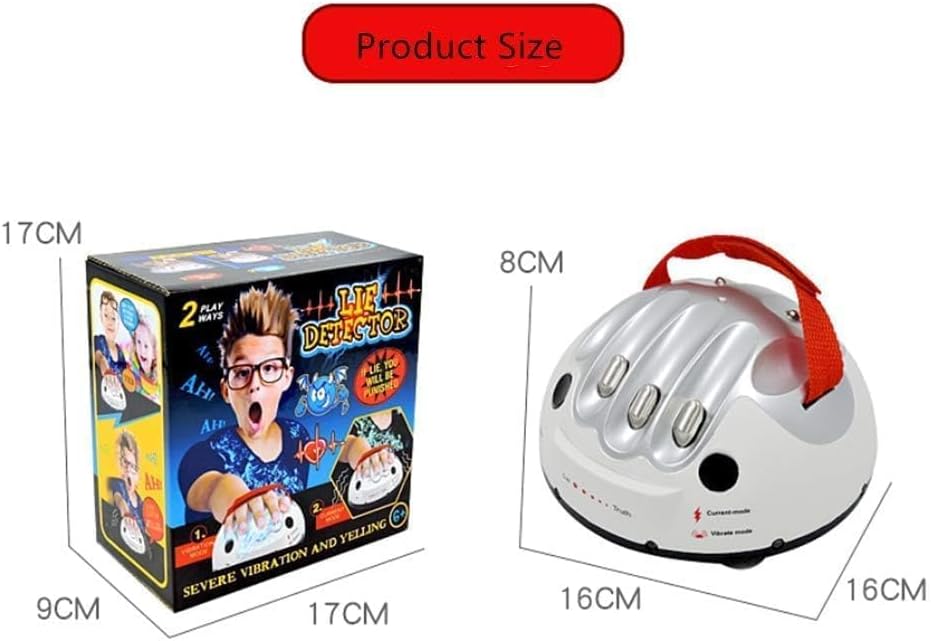 Electric Lie Detector Game – Interactive Polygraph Truth Tester | Fun Party Game for Adults & Teens | Multiplayer Truth & Dare Entertainment