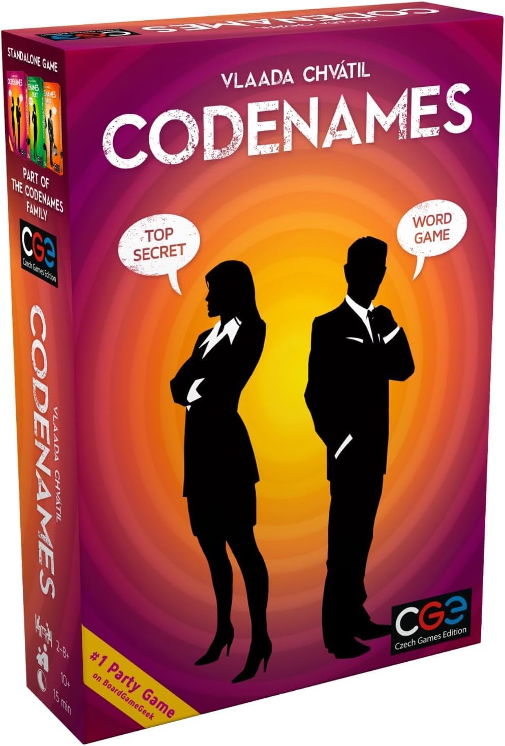 SNAPTRON® Codenames Word Party Game – Top Secret Spy Game for 2–8+ Players – Fast-Paced Team Game for Family & Friends – Best Group Play for Adults & Kids Ages 10+