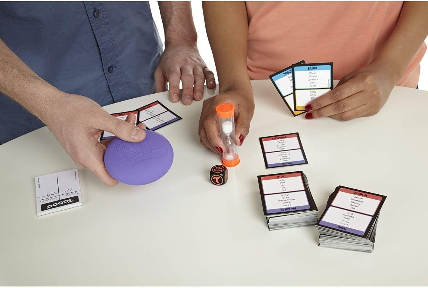 Hasbro Gaming - Taboo Board Game, Guessing Board Game for Families and Kids Ages 13+, Party Games for 4 or More Players;