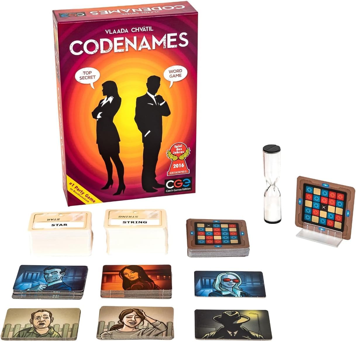 SNAPTRON® Codenames Word Party Game – Top Secret Spy Game for 2–8+ Players – Fast-Paced Team Game for Family & Friends – Best Group Play for Adults & Kids Ages 10+