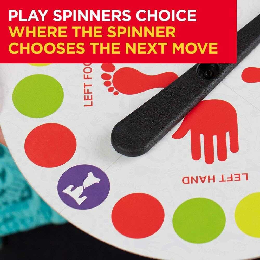 Goodern Twister Game,Twister Party Classic Board Game Team Twister Game for 2 or More Players,Twister Kids Game Floor Mat Game Funny Balance Games Pad with Spinner for Indoor Outdoor Game Party