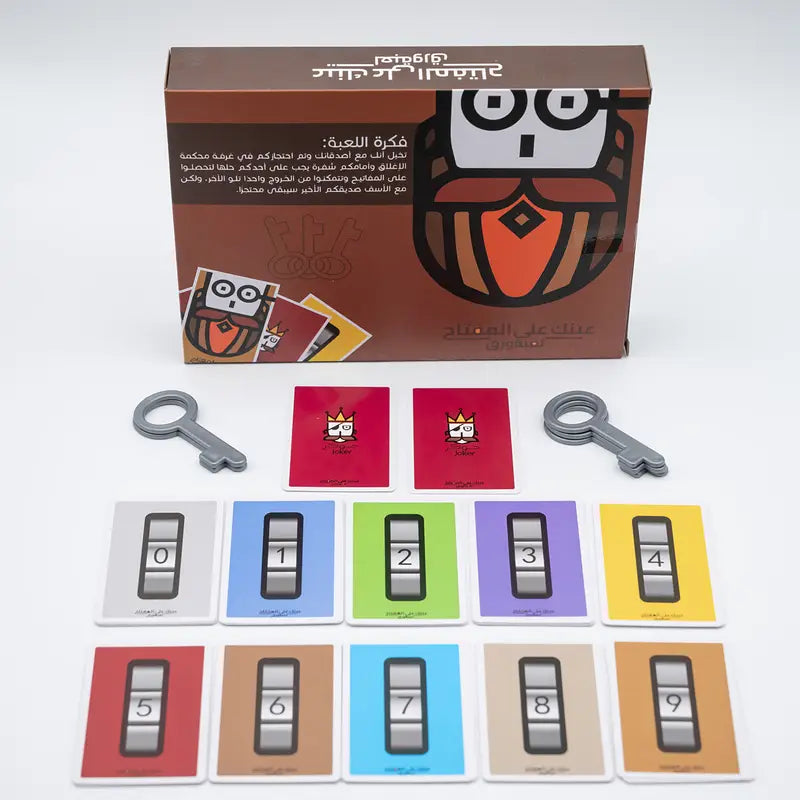 Aink Almuftah, Arabic Card Game The Escape Key – Fast-Paced Strategy Card Game | Race to Survive & Escape First!