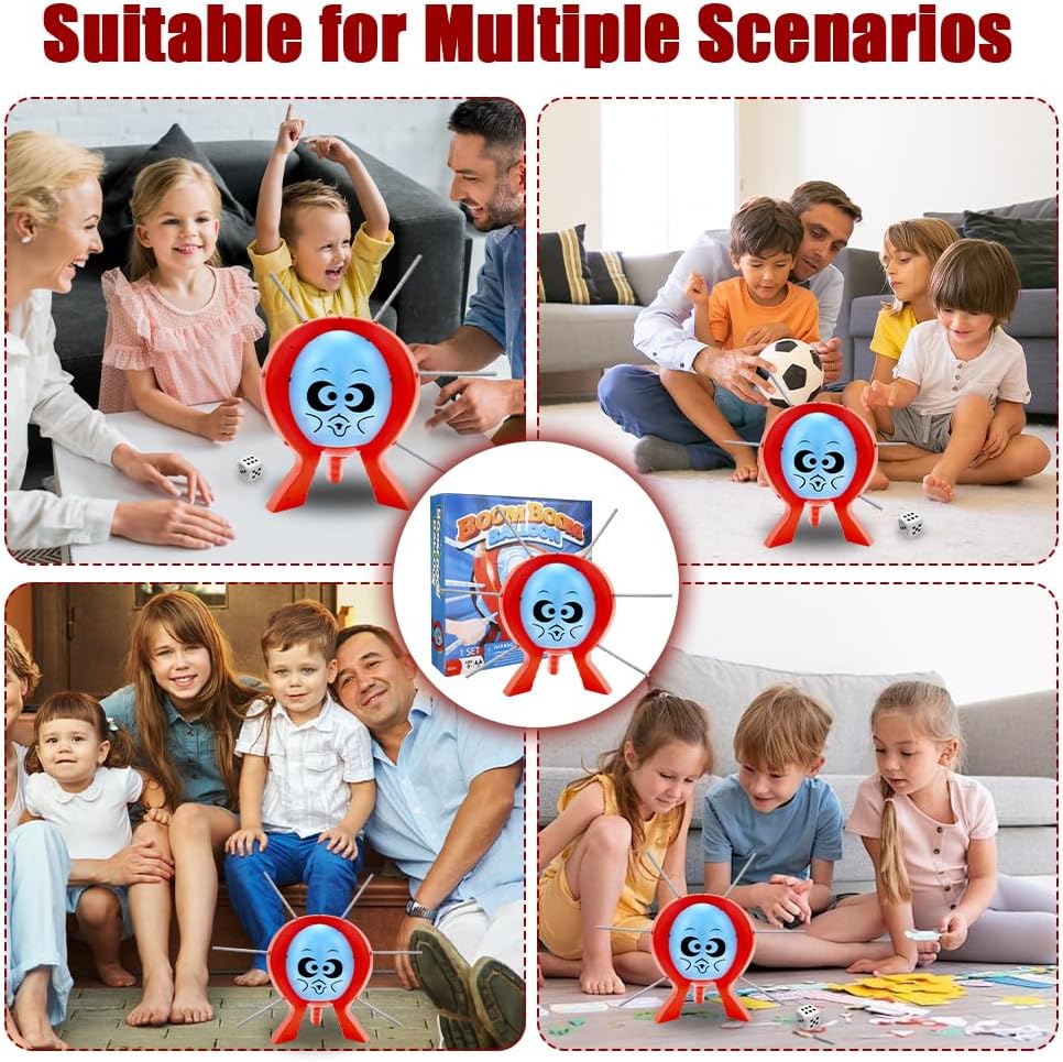 Gcffom Balloon Toy Boom, Burst Game Desktop, Balloons Burst Board Game, Interactive, Suitable for Parties, Holidays, Birthday Parties, Friends and Family Interactions