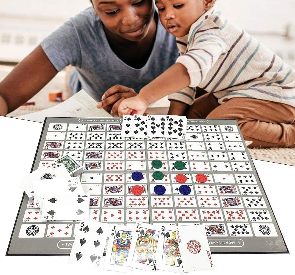 Sequence Board Game – Exciting Multi-Color Family Game for All Ages, Engaging Card & Chip Matching Challenge, Perfect for Game Nights, Parties, and Gatherings