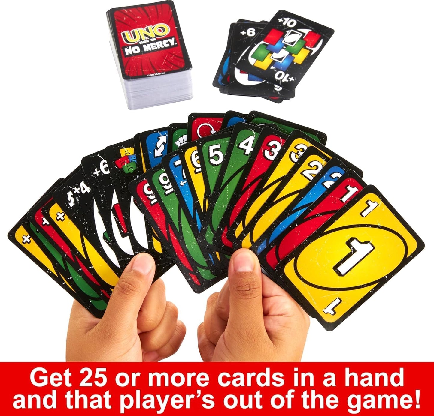 JOZUTTOW Show 'Em No Mercy, ame Card, Kids, Adults, Family Night, 2-10 Players | Iconic Characters, Engaging Gameplay, Develop Strategies & Skills Bundle (168 Cards)
