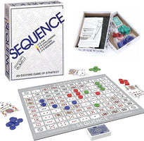 Sequence Board Game – Exciting Multi-Color Family Game for All Ages, Engaging Card & Chip Matching Challenge, Perfect for Game Nights, Parties, and Gatherings