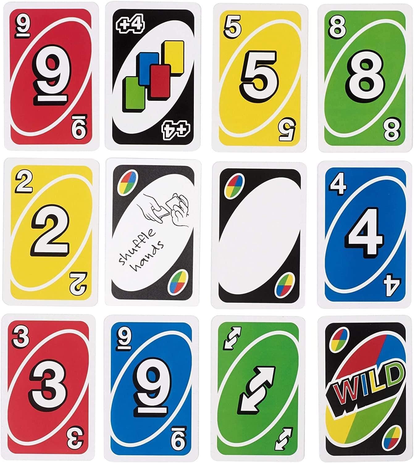 Mattel Games MTL-TOY05 UNO Kartenspiel, transparent, 200 g, MAT41001M