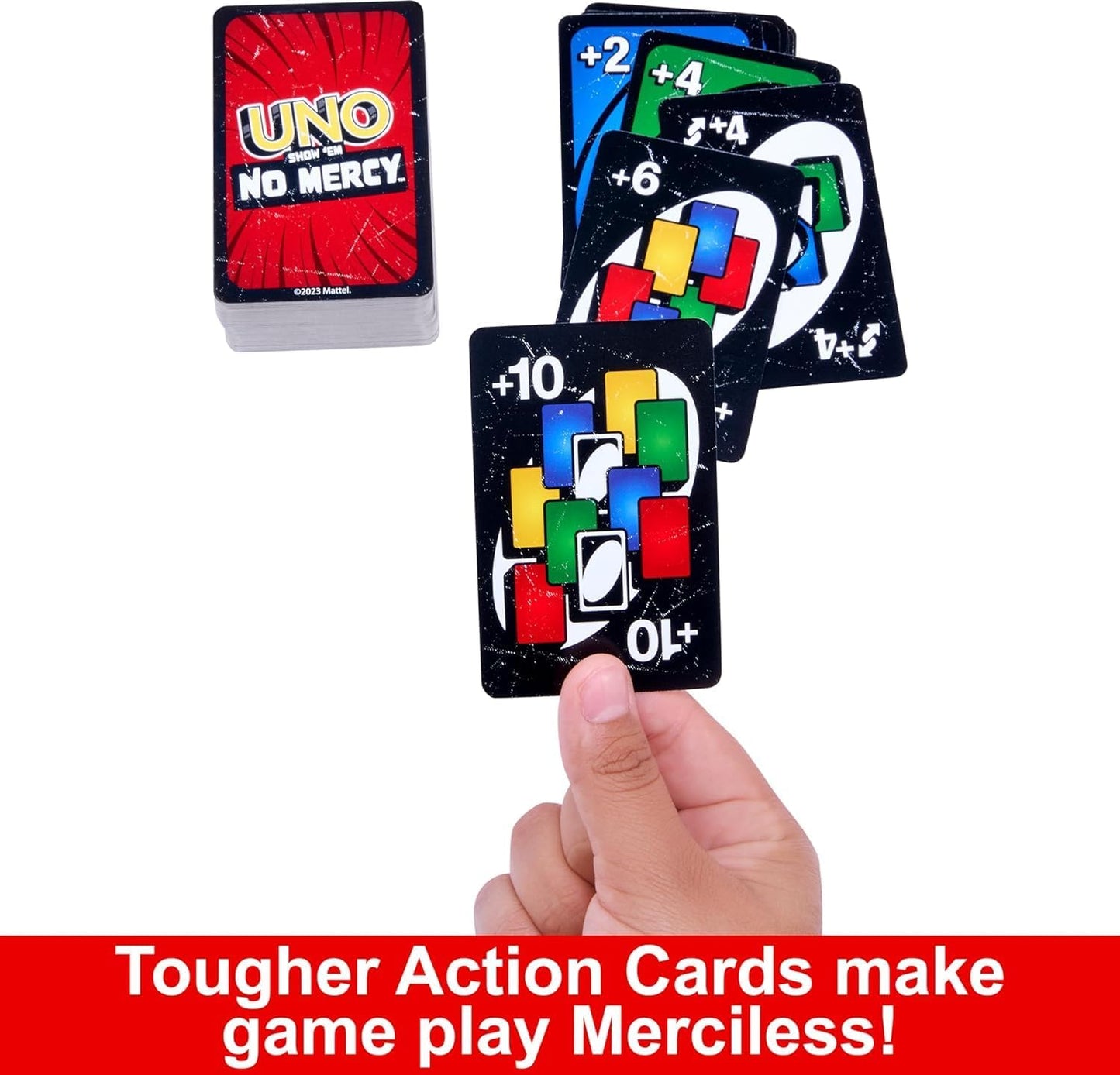 JOZUTTOW Show 'Em No Mercy, ame Card, Kids, Adults, Family Night, 2-10 Players | Iconic Characters, Engaging Gameplay, Develop Strategies & Skills Bundle (168 Cards)
