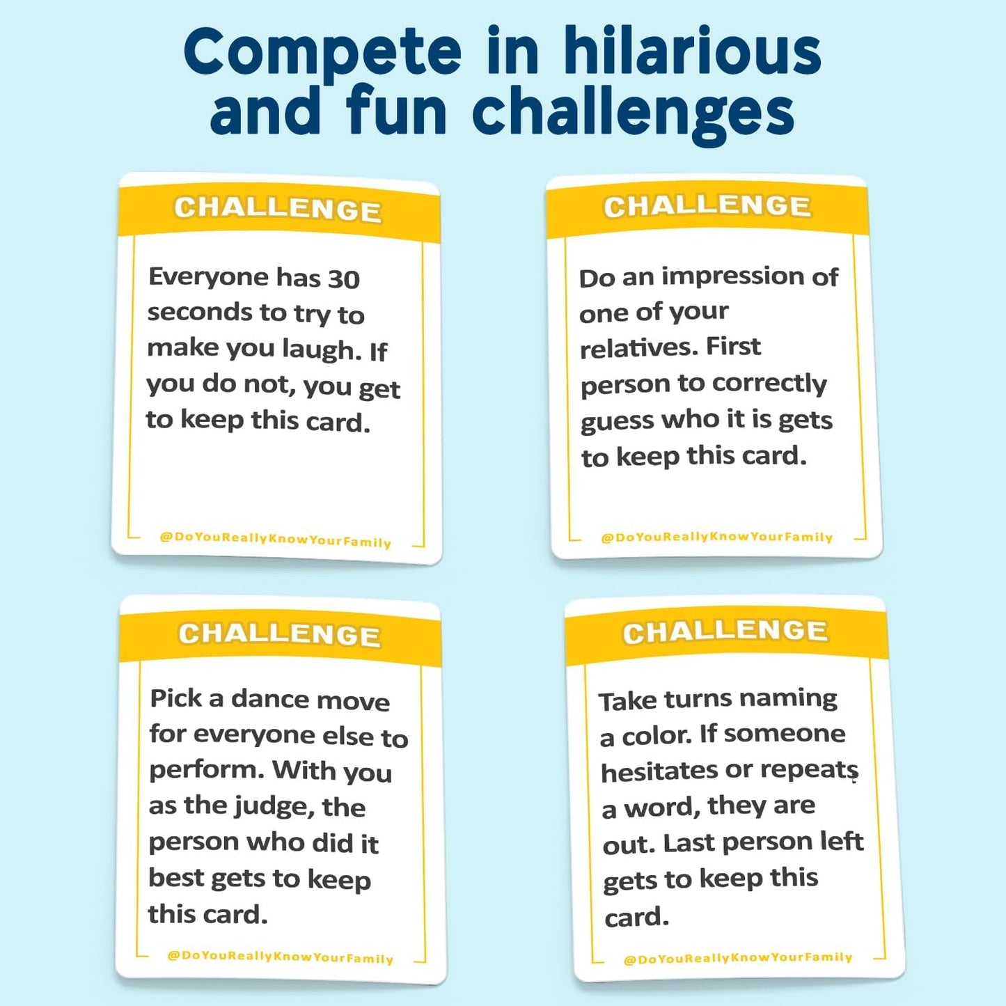 DO YOU REALLY KNOW YOUR FAMILY? A Fun Family Game Filled with Conversation Starters and Challenges - Great for Kids, Teens and Adults