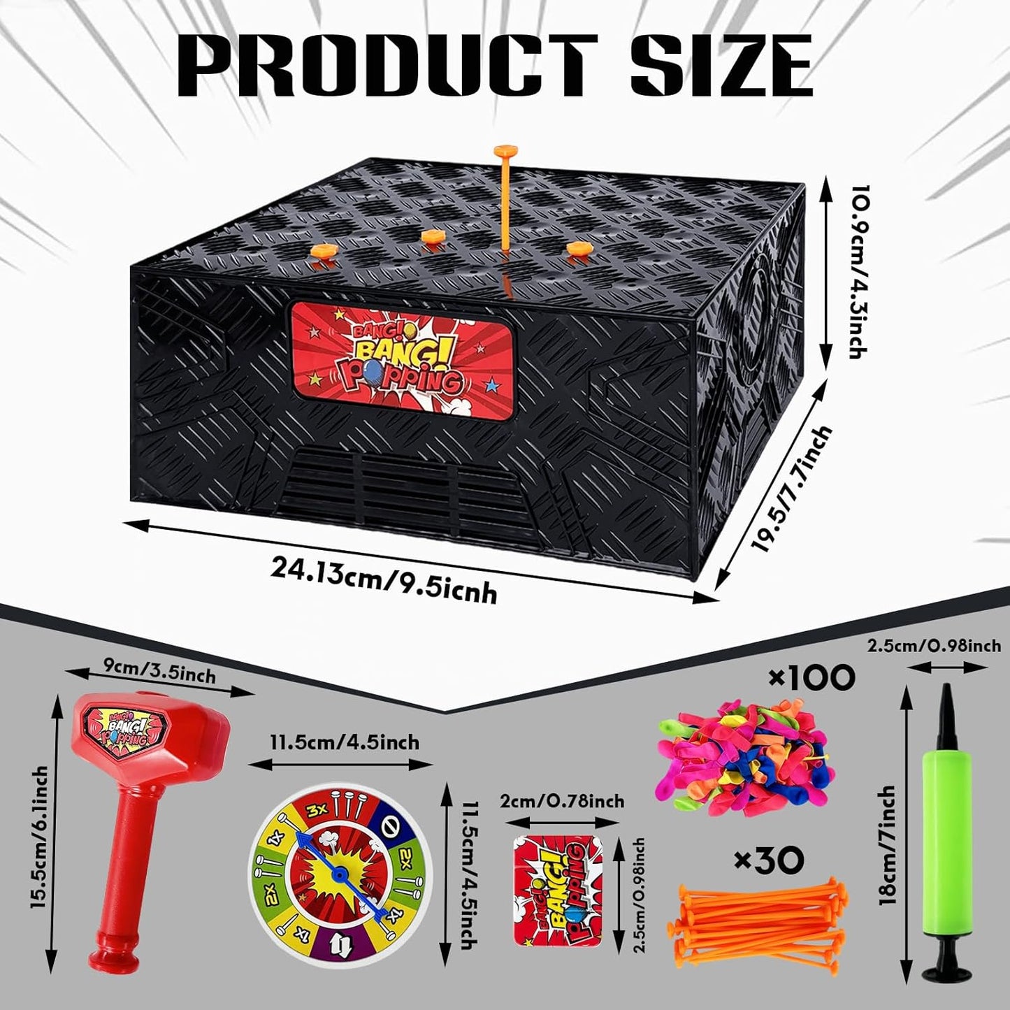Blast Box – Balloon Explosion Party Game for Kids & Families | Suspenseful Popping Challenge | Ages 6+, Up to 4 Players | Fun Holiday Game