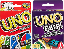 Mattel Uno Original and Flip Card Games -Combo Pack of 2