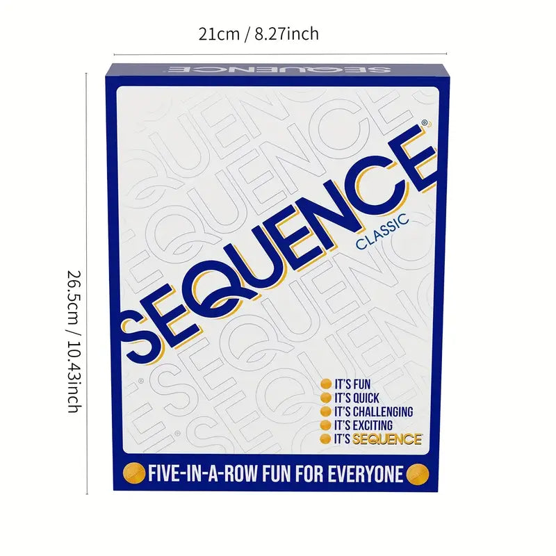 Sequence Classic Board Game – Family Strategy Game for 2-12 Players | Fun & Easy to Learn