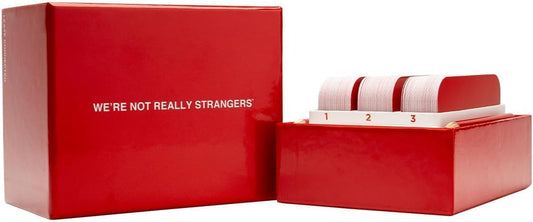 WE'RE NOT REALLY STRANGERS Honest Dating Expansion Pack - 50 Cards & Wildcards - Interactive Adult Card Game & Icebreaker - Relationship Building Game - Fun & Engaging Couples' Activity - Expand Your
