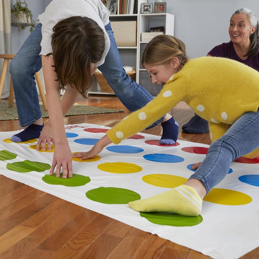 Goodern Twister Game,Twister Party Classic Board Game Team Twister Game for 2 or More Players,Twister Kids Game Floor Mat Game Funny Balance Games Pad with Spinner for Indoor Outdoor Game Party