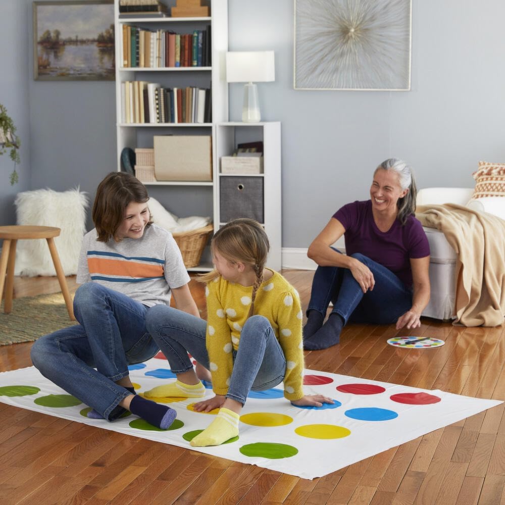 Goodern Twister Game,Twister Party Classic Board Game Team Twister Game for 2 or More Players,Twister Kids Game Floor Mat Game Funny Balance Games Pad with Spinner for Indoor Outdoor Game Party