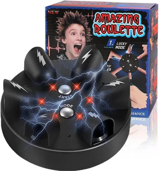 Upgrade Electric Shock Polygraph,Finger Shock Game Shocking Roulette Truth Or Dare Game Party Analyzer Consoles Gifts ,Spoof Prank Props Truth Polygraph