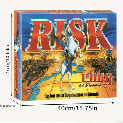 Risk -Arabic Strategy Board Game – World Domination Edition with New Map & Secret Missions | 2–5 Players Ages 10+