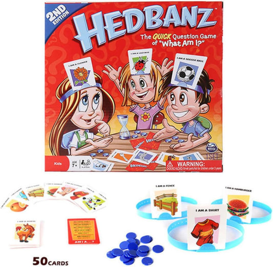 Hedbanz Game, Fun for Kids and Adults, Explore Arabic, Disney, Princess, and Expansion Packs for Endless Laughs and Quick Guessing Games! Perfect for Family, Parties