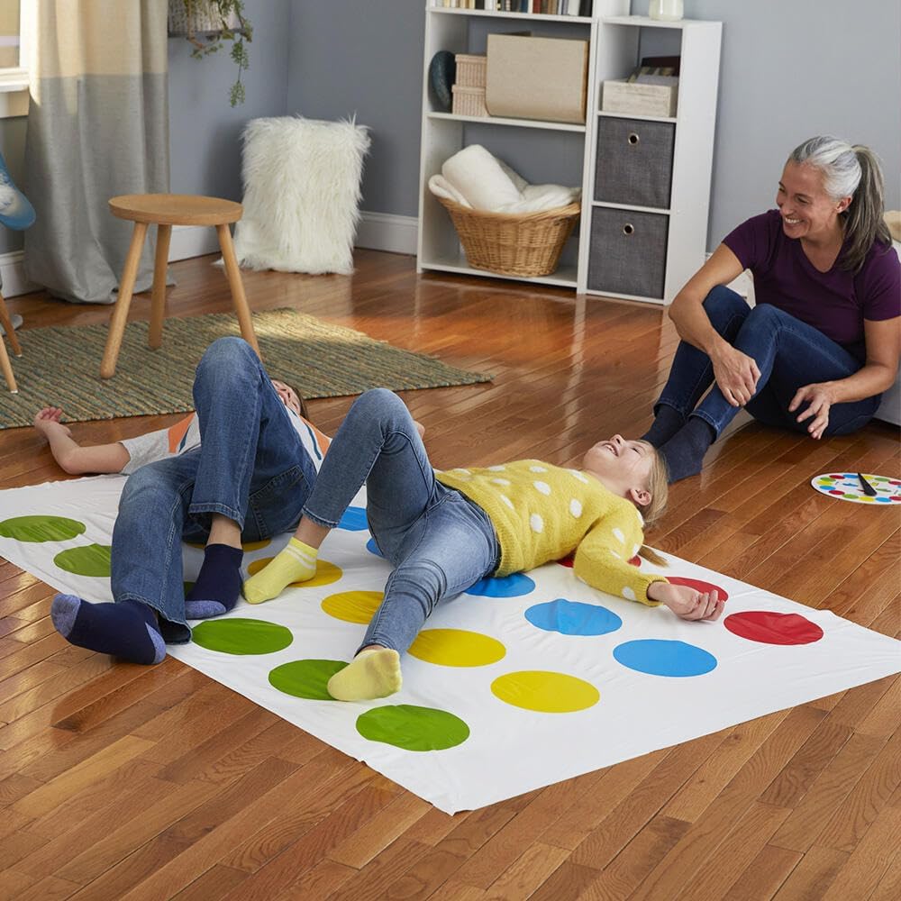 Goodern Twister Game,Twister Party Classic Board Game Team Twister Game for 2 or More Players,Twister Kids Game Floor Mat Game Funny Balance Games Pad with Spinner for Indoor Outdoor Game Party
