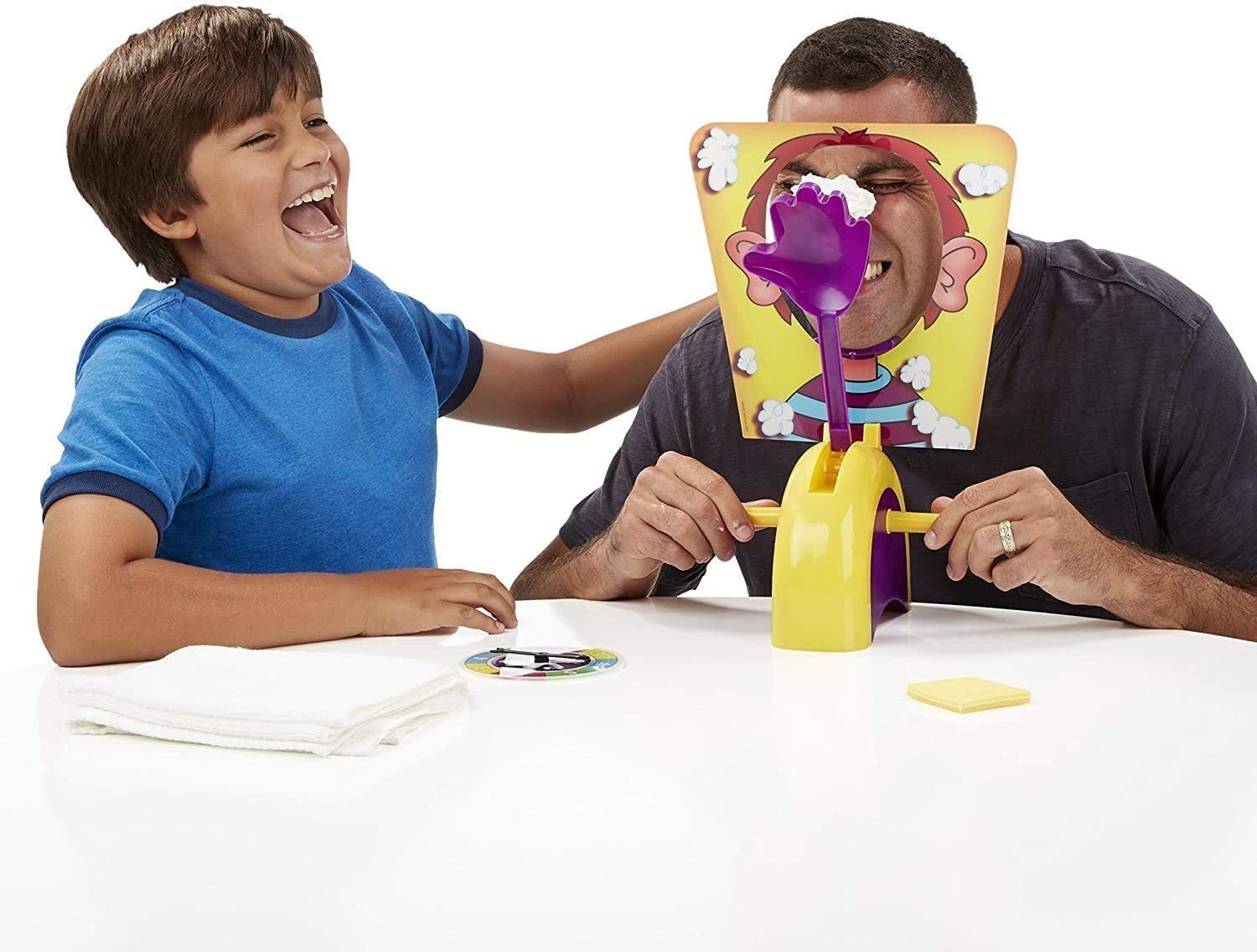 VERSCOS Pie Face Game for Fun- Family Funny Environmental Party Game Toys for Kids Ages 5 and Up