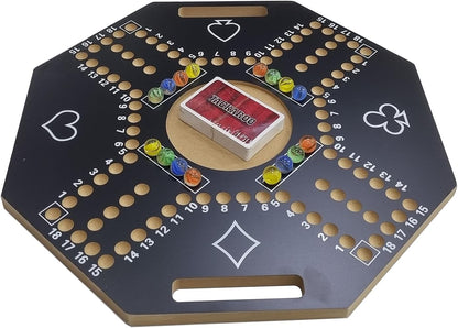 Jakaroo Wooden Board Game –Strategy Game for 2–4 Players | High-Quality Wood & Marble Pieces | Family Game Night Favorite