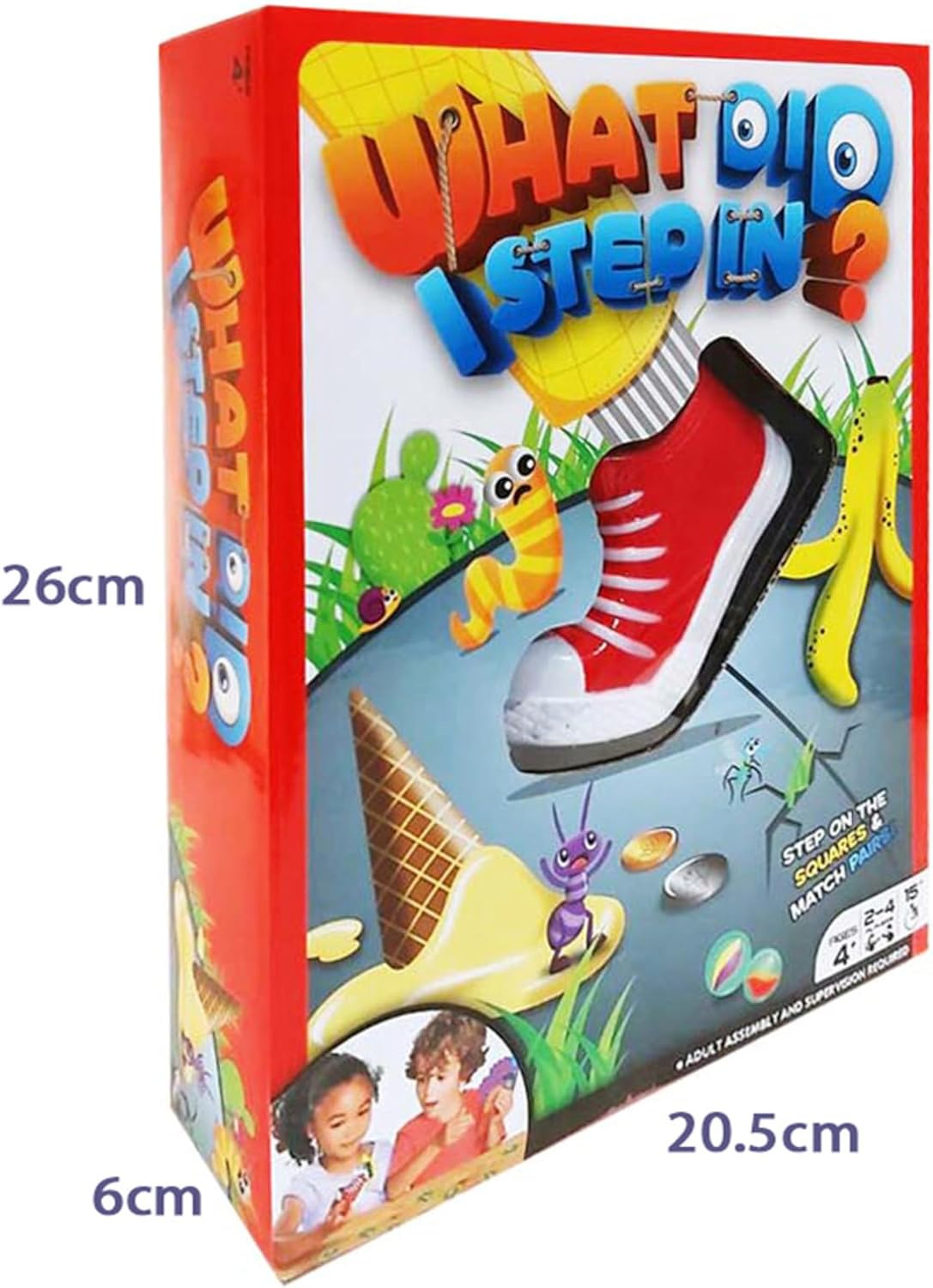 TOYS STORM What Did I Step In? Board Game STEP ON THE SQUARES & MATCH PAIRS ! Joke Funny Children's Parent-Child Interaction Match Toy