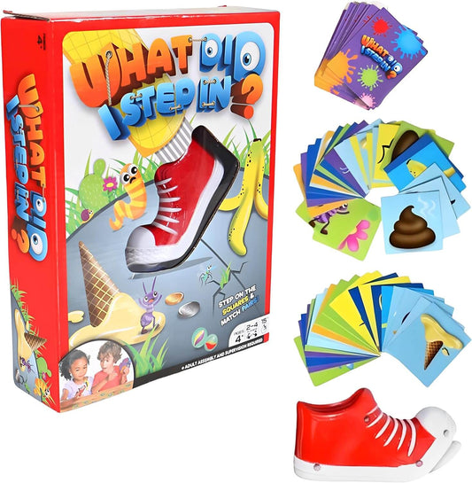 TOYS STORM What Did I Step In? Board Game STEP ON THE SQUARES & MATCH PAIRS ! Joke Funny Children's Parent-Child Interaction Match Toy