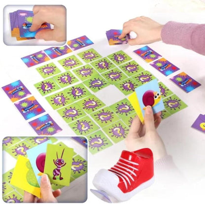TOYS STORM What Did I Step In? Board Game STEP ON THE SQUARES & MATCH PAIRS ! Joke Funny Children's Parent-Child Interaction Match Toy
