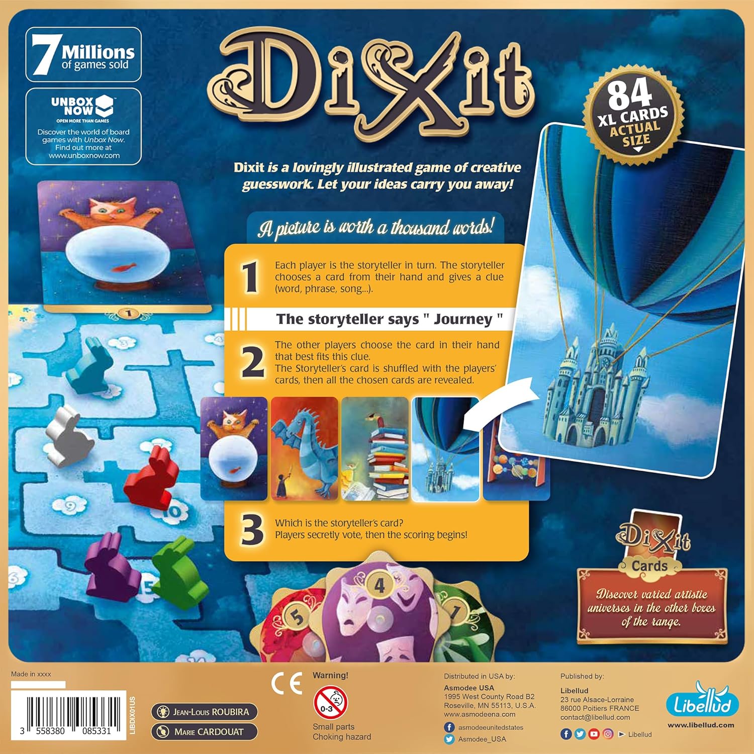 Libellud Dixit Board Game - The Award-Winning Game of Imagination and Creativity! Fun Family Storytelling Game for Kids & Adults, Ages 8+, 3-6 Players, 30 Minute Playtime, Made
