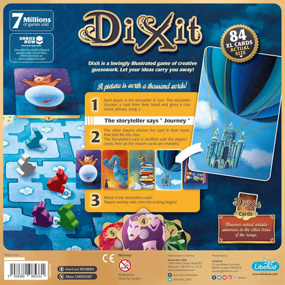 Libellud Dixit Board Game - The Award-Winning Game of Imagination and Creativity! Fun Family Storytelling Game for Kids & Adults, Ages 8+, 3-6 Players, 30 Minute Playtime, Made