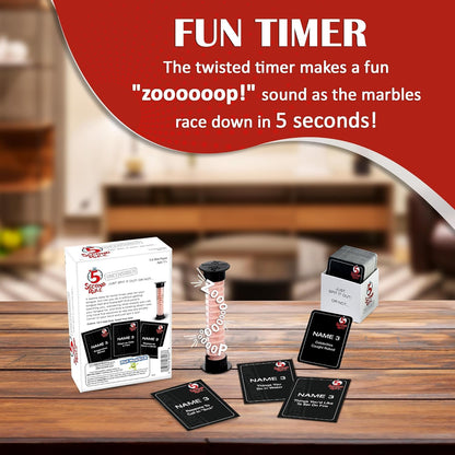 Playmonster 5 Second Rule Uncensored - Just Spit It Out... Or Not - Quick Thinking Party Game - Adult Humor - Ages 17+